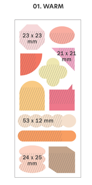 Iconic Index point Sticky Notes: Warm