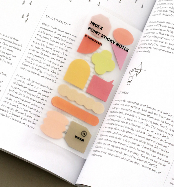 Iconic Index point Sticky Notes: Gradation