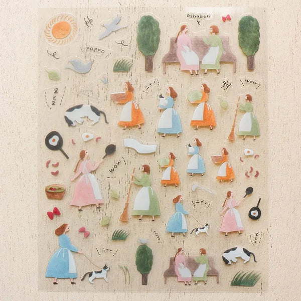 Cozyca x Necktie Clear Sticker: An Ordinary Day