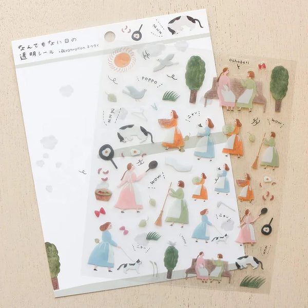 Cozyca x Necktie Clear Sticker: An Ordinary Day