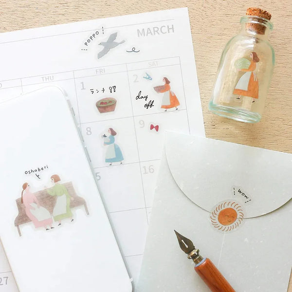 Cozyca x Necktie Clear Sticker: An Ordinary Day