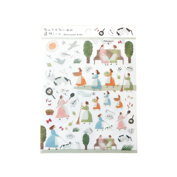 Cozyca x Necktie Clear Sticker: An Ordinary Day