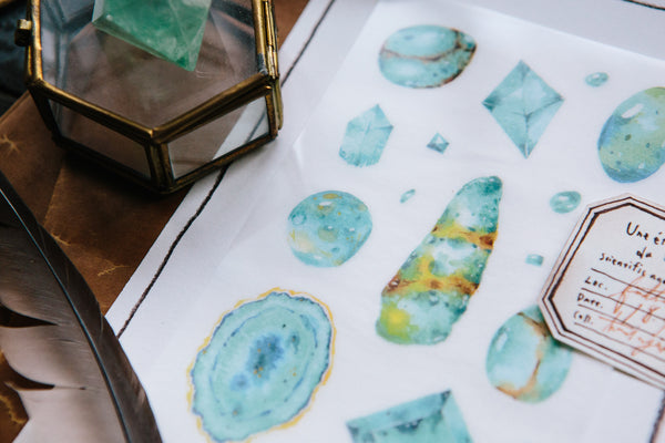 OURS Turquoise Blue Transfer Sticker