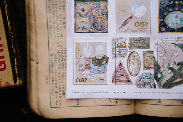 OURS Collections of Museum Stamp Style Sticker