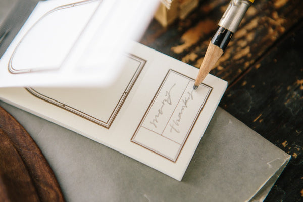 OURS Window Label Letterpress Book
