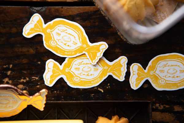 OURS Lemon Cake Rubber Stamp