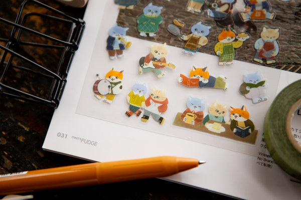 OURS Cats Gathering Sticker