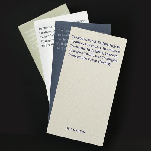 Paperian: LISTS to LIVE BY 3-Row Daily Handy Planner