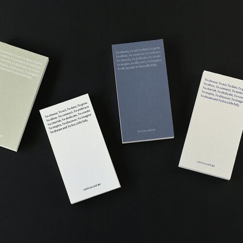 Paperian: LISTS to LIVE BY 3-Row Daily Handy Planner