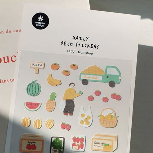 Suatelier Design Daily Deco Stickers: Fruit Shop